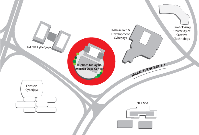 TM Net Datacenter Location Map