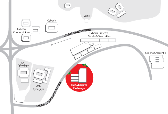 TM Net Datacenter Location Map